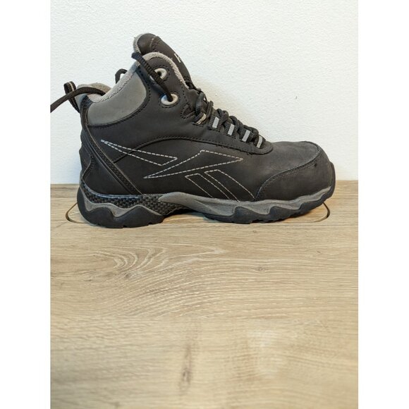 Reebok Work Beamer RB1067 Comp Toe EH Hiker Work Boots Black Size 7M woman's 9 - Picture 6 of 9